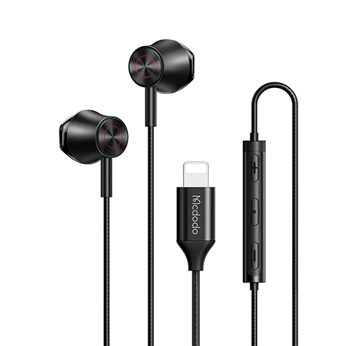 Mcdodo Lightning Wired Earphone ( Flat Ear Version )